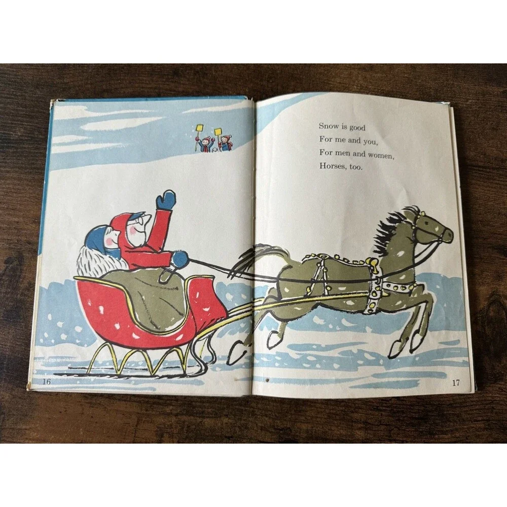 Vintage Snow Hardcover by Roy McKie PD Eastman 1962 Book Club Edition Dr. Seuss